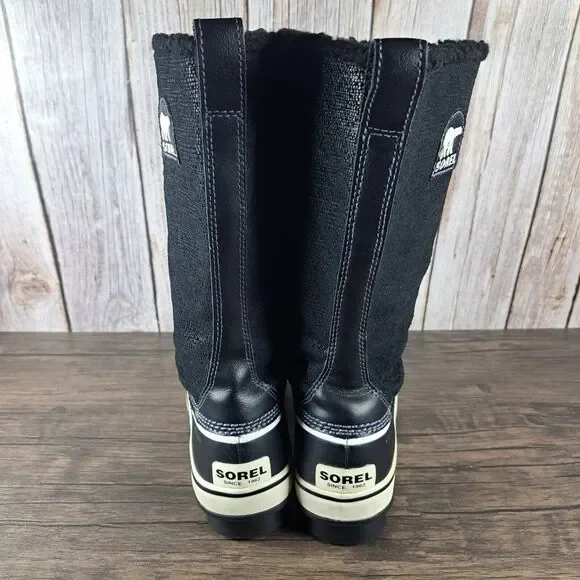 Sorel Trivoli High Mid Calf WP Boots Women's Sz 7 Black NL1907 010 (GUC) - Picture 4 of 8